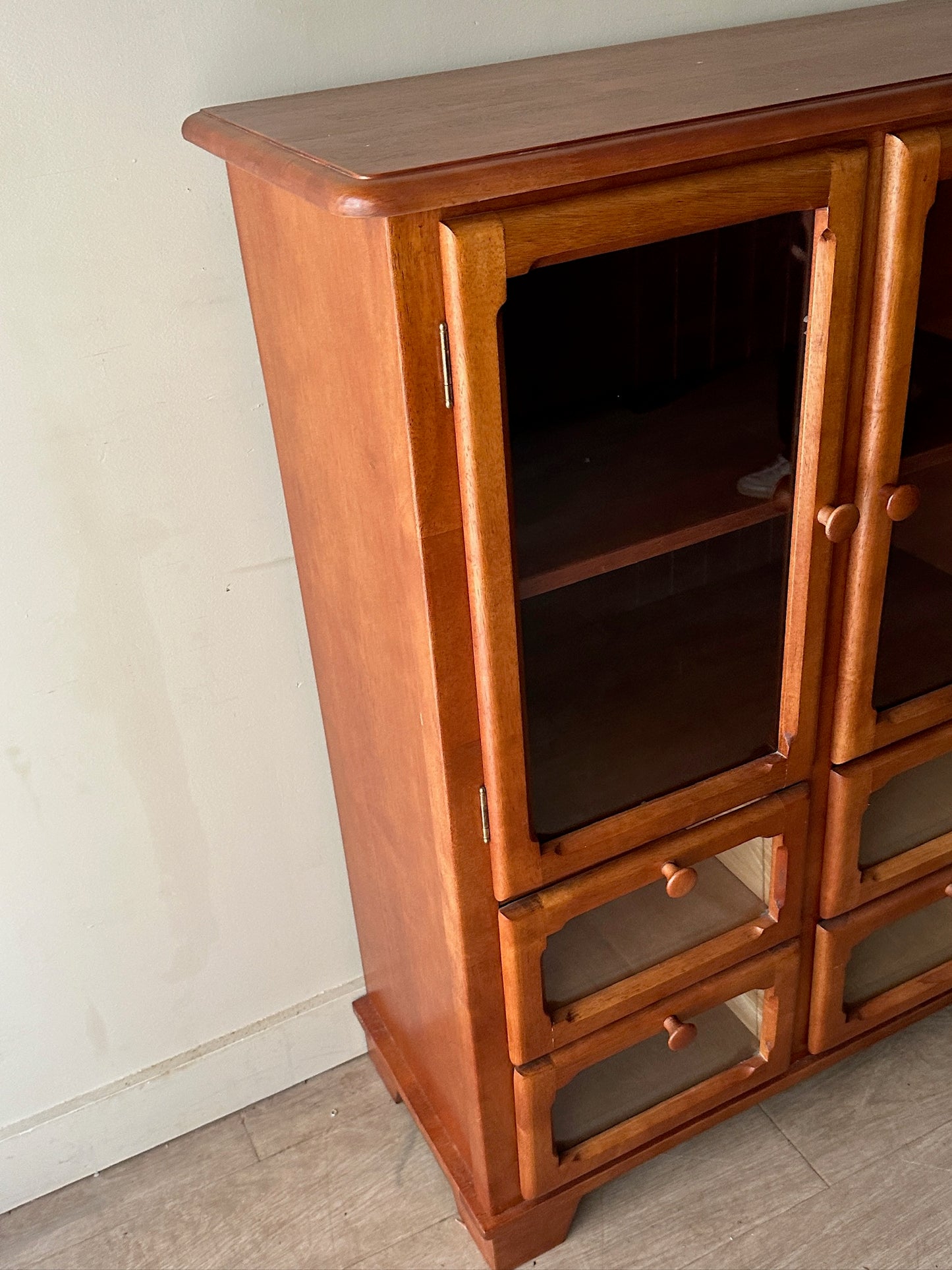 Maple display cabinet