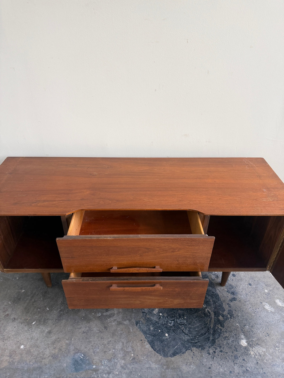Walnut credenza