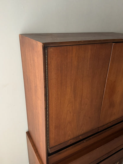 Walnut gentlemen’s dresser