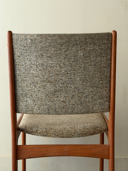 Scandinavian upholstered teak chair
