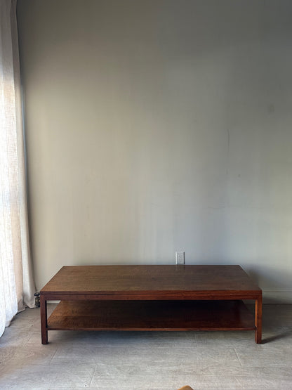 Walnut coffee table