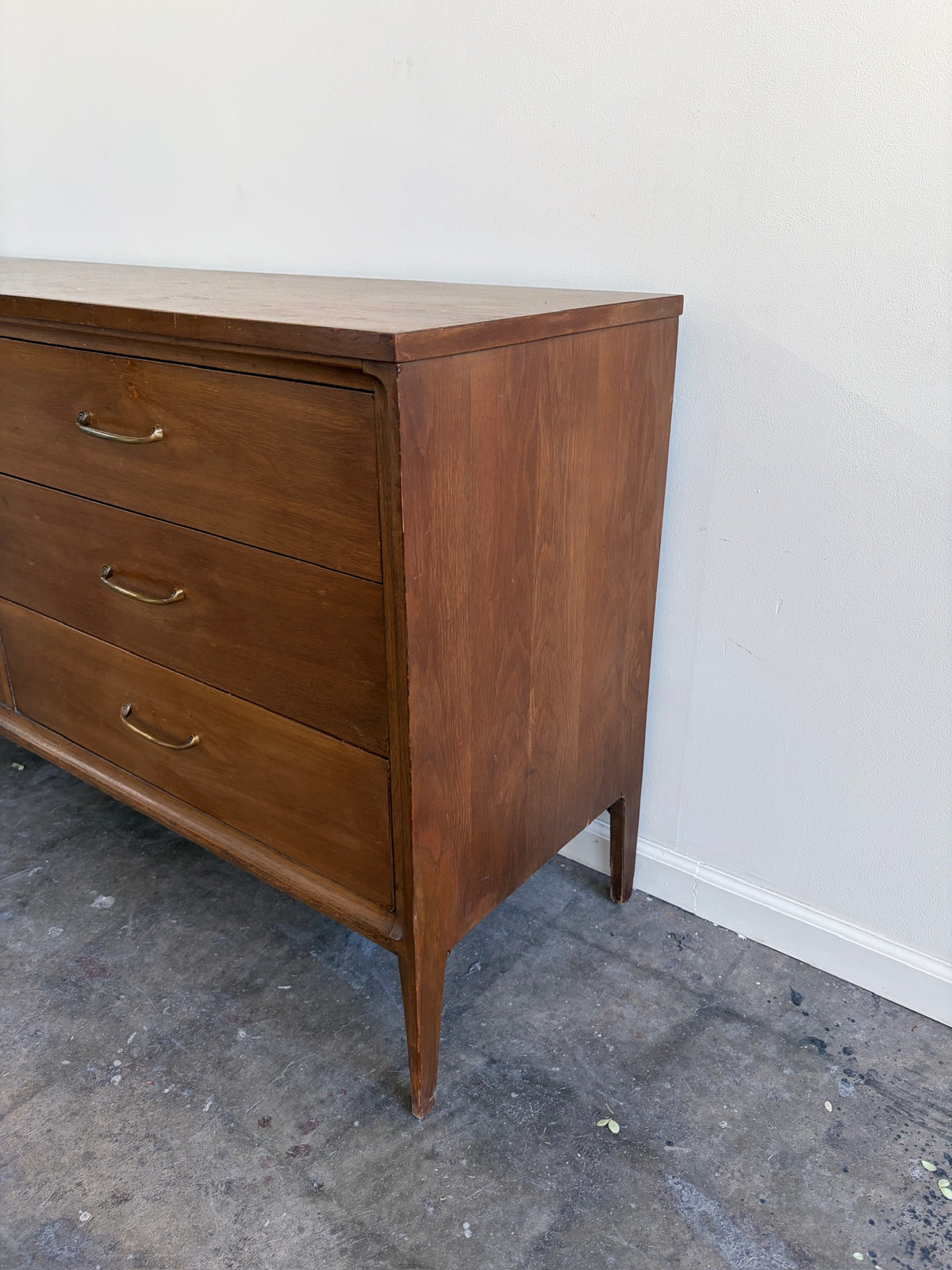 Broyhill Walnut Six Drawer Dresser