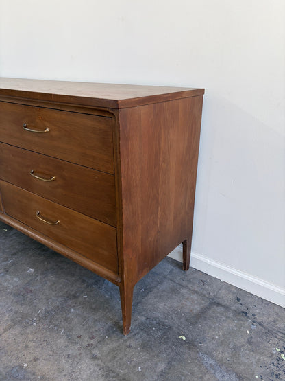 Broyhill Walnut Six Drawer Dresser