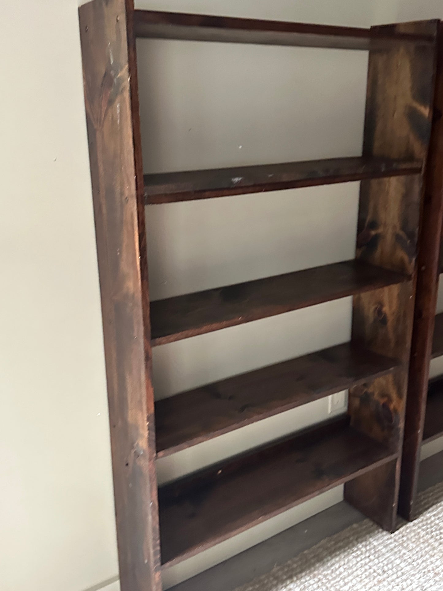 Pine shelves. Sold separately.