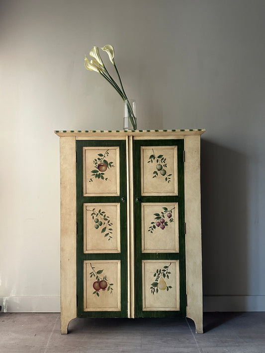 Fruit painted cabinet