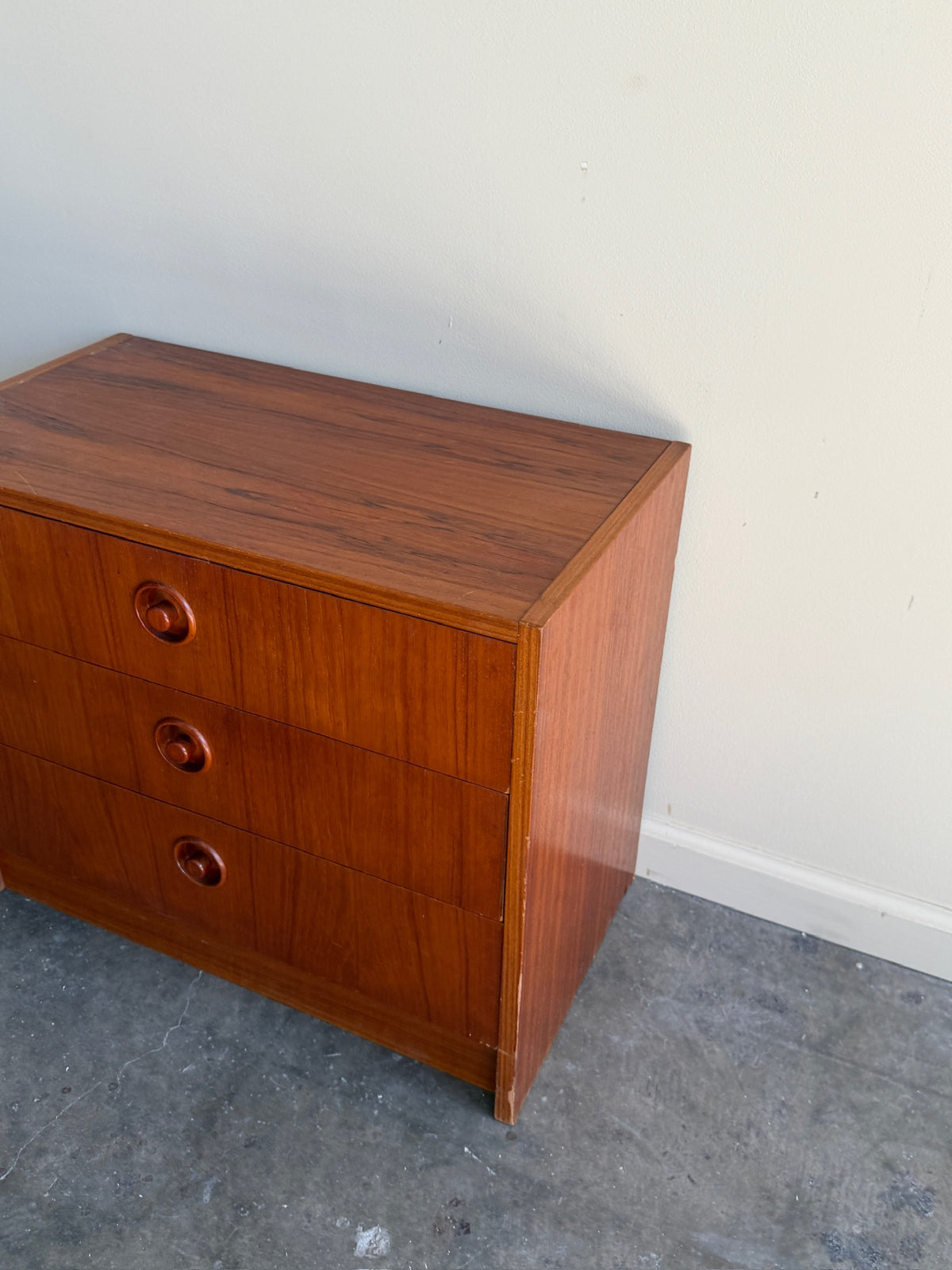 Small Scandinavian teak dresser