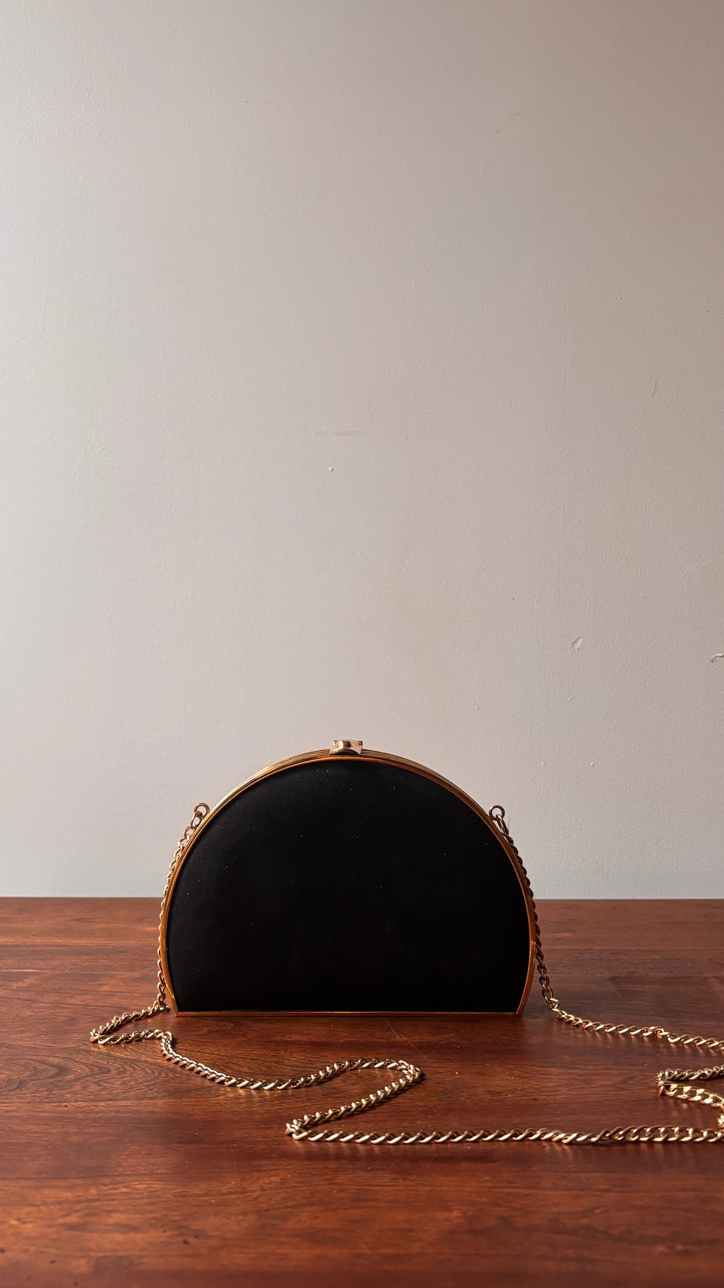 Half moon evening bag