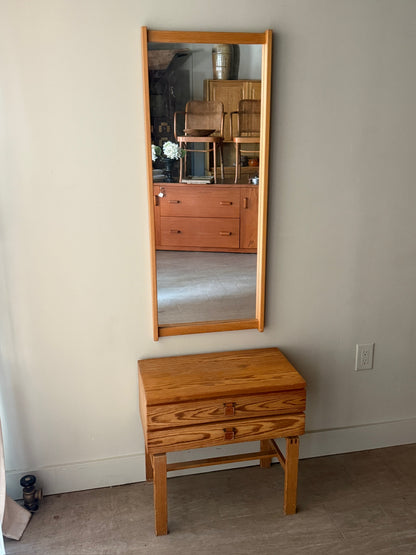 Sigurd Goransson pine console & mirror