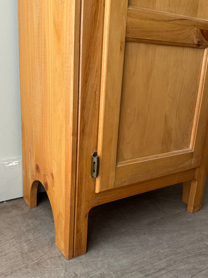 Narrow pine cupboard