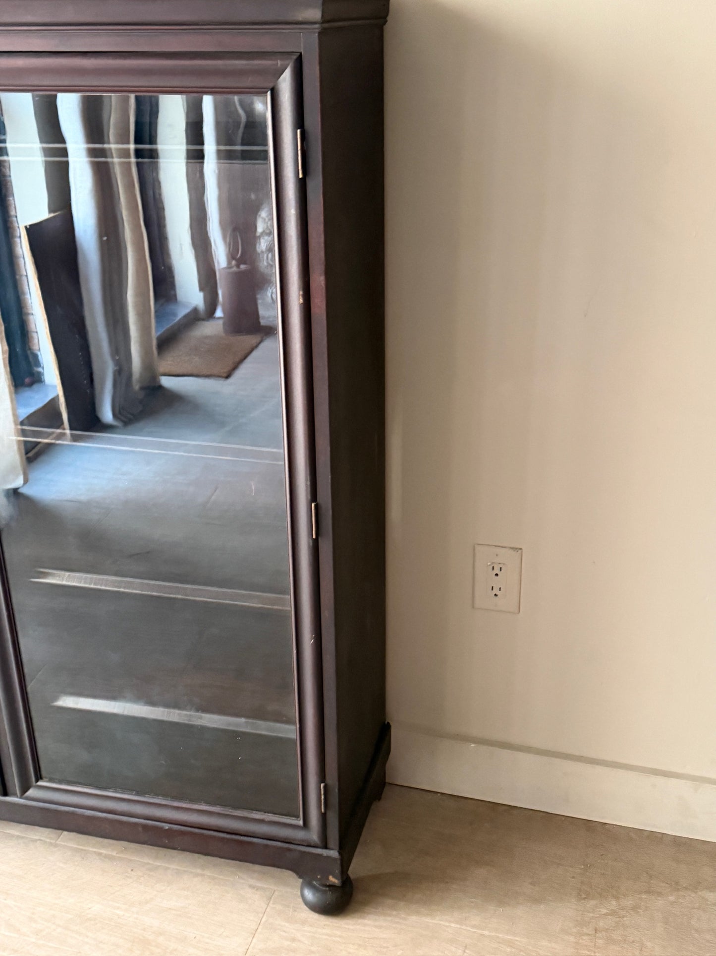 Mahogany display cabinet