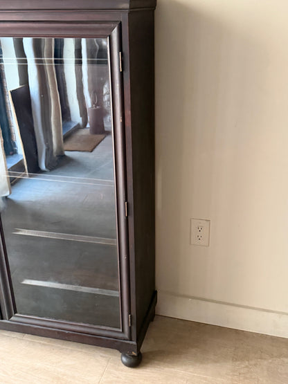 Mahogany display cabinet