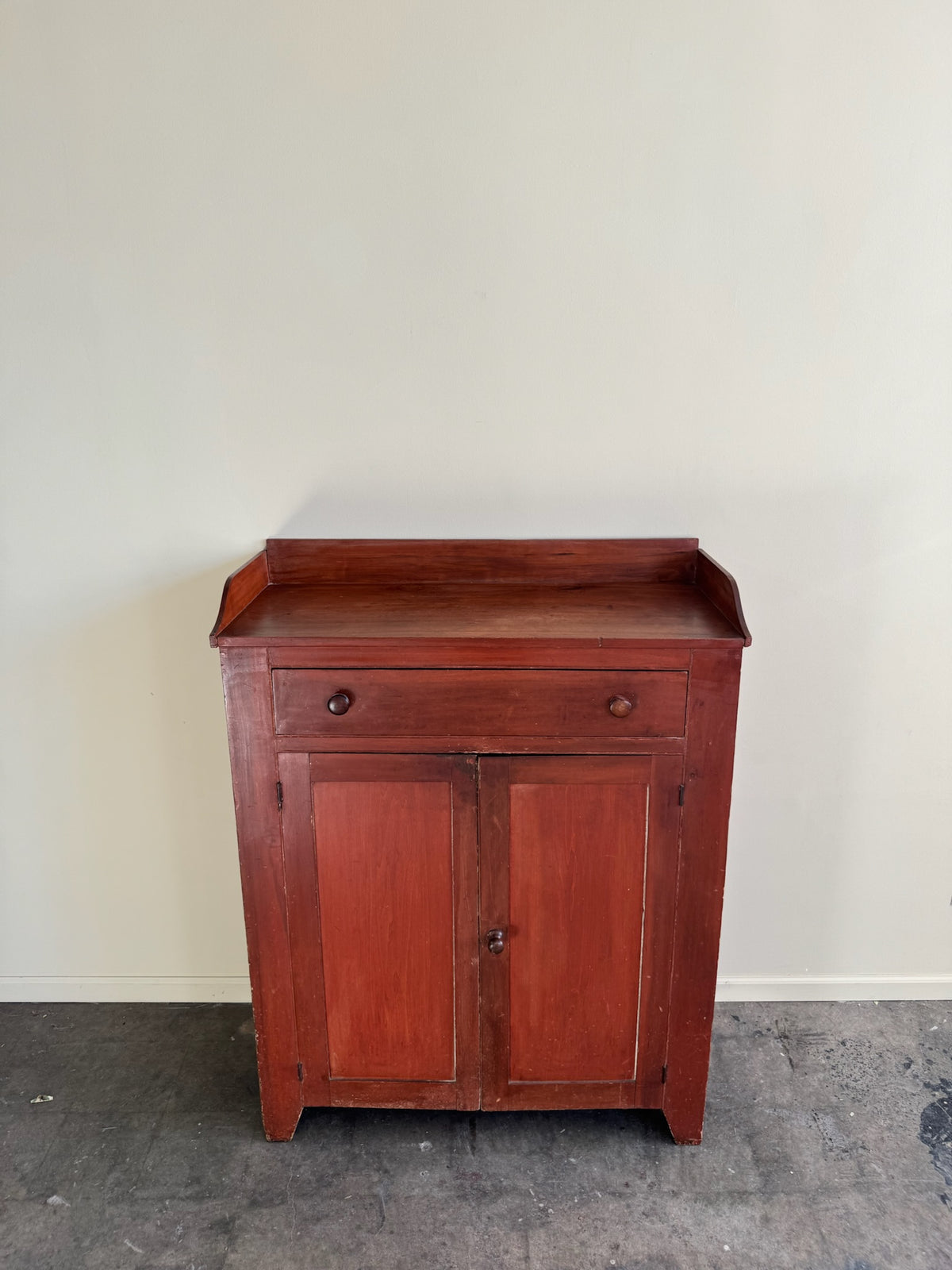 Mid-Atlantic Federal pine jelly cupboard
