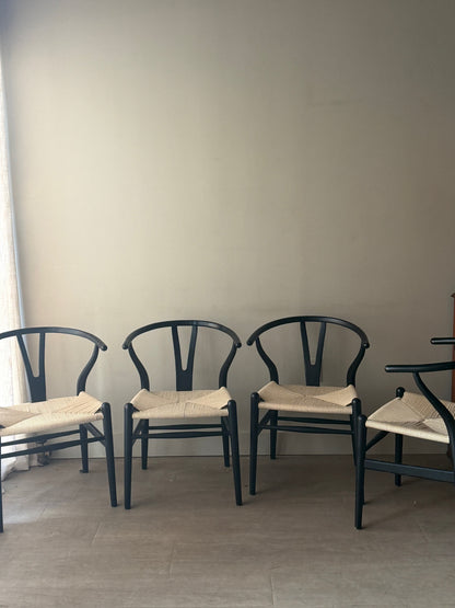 Wishbone chairs. Sold in sets of 2.