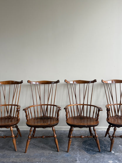 Nichols and Stone maple windsor armchairs. Sold individually.