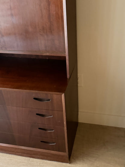 Olholm Mobelfabrik mahogany secretary hutch