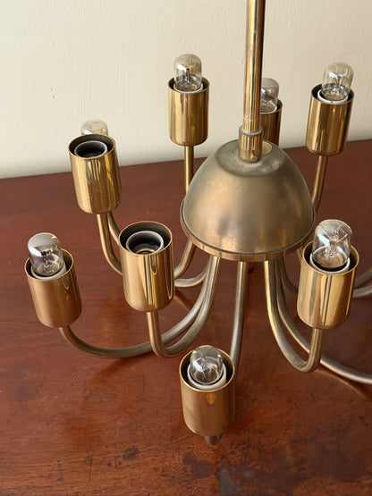 Hans Agne Jakobsson brass chandelier