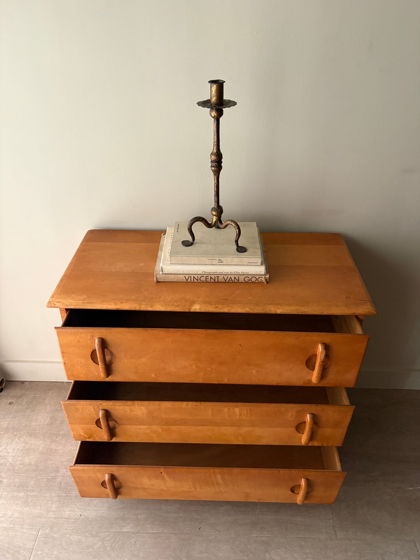 Maple 3 drawer dresser