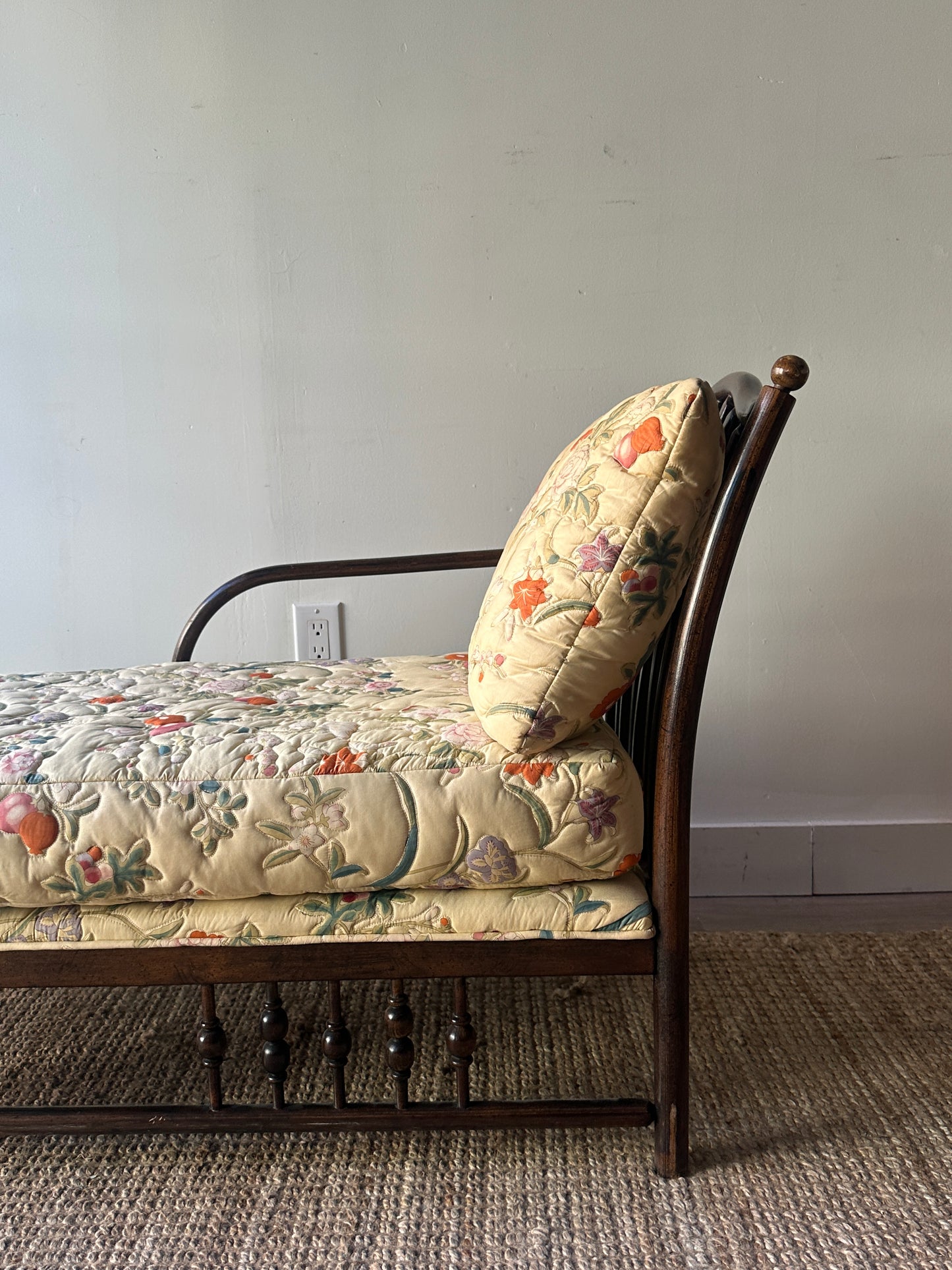 Walnut chaise