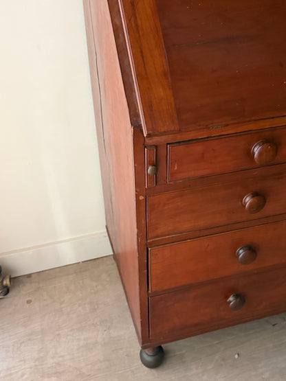 Cherry secretary hutch