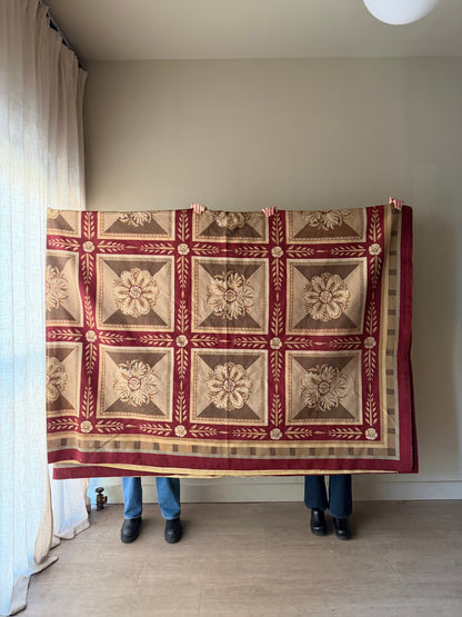 French Aubusson floral rug
