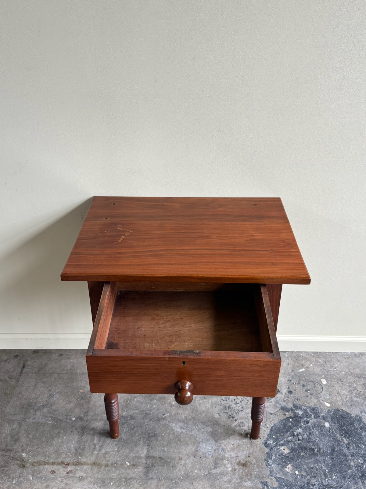 Pennsylvania Sheraton walnut side table