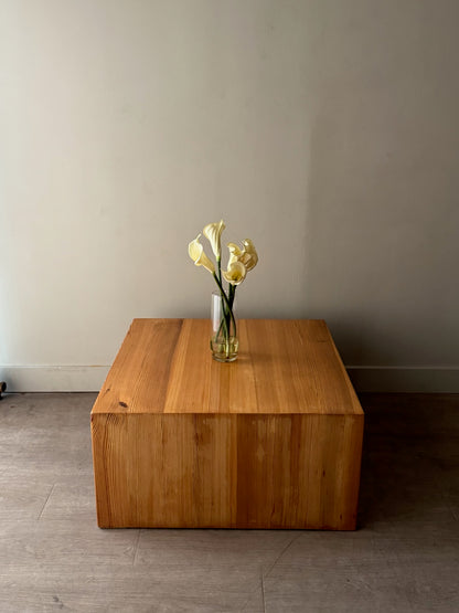 Scandinavian pine coffee table