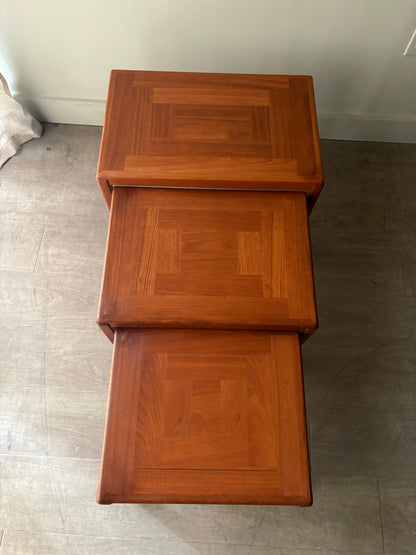Vejle Stole Og Mobelfabrik Danish teak nesting tables