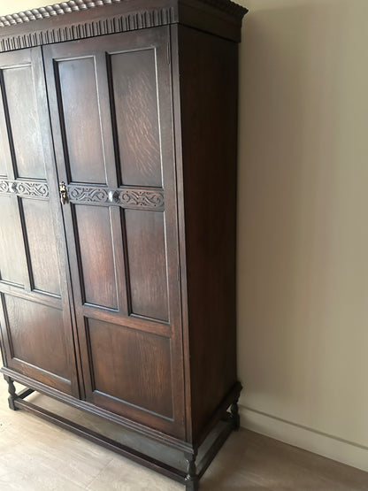 English oak wardrobe