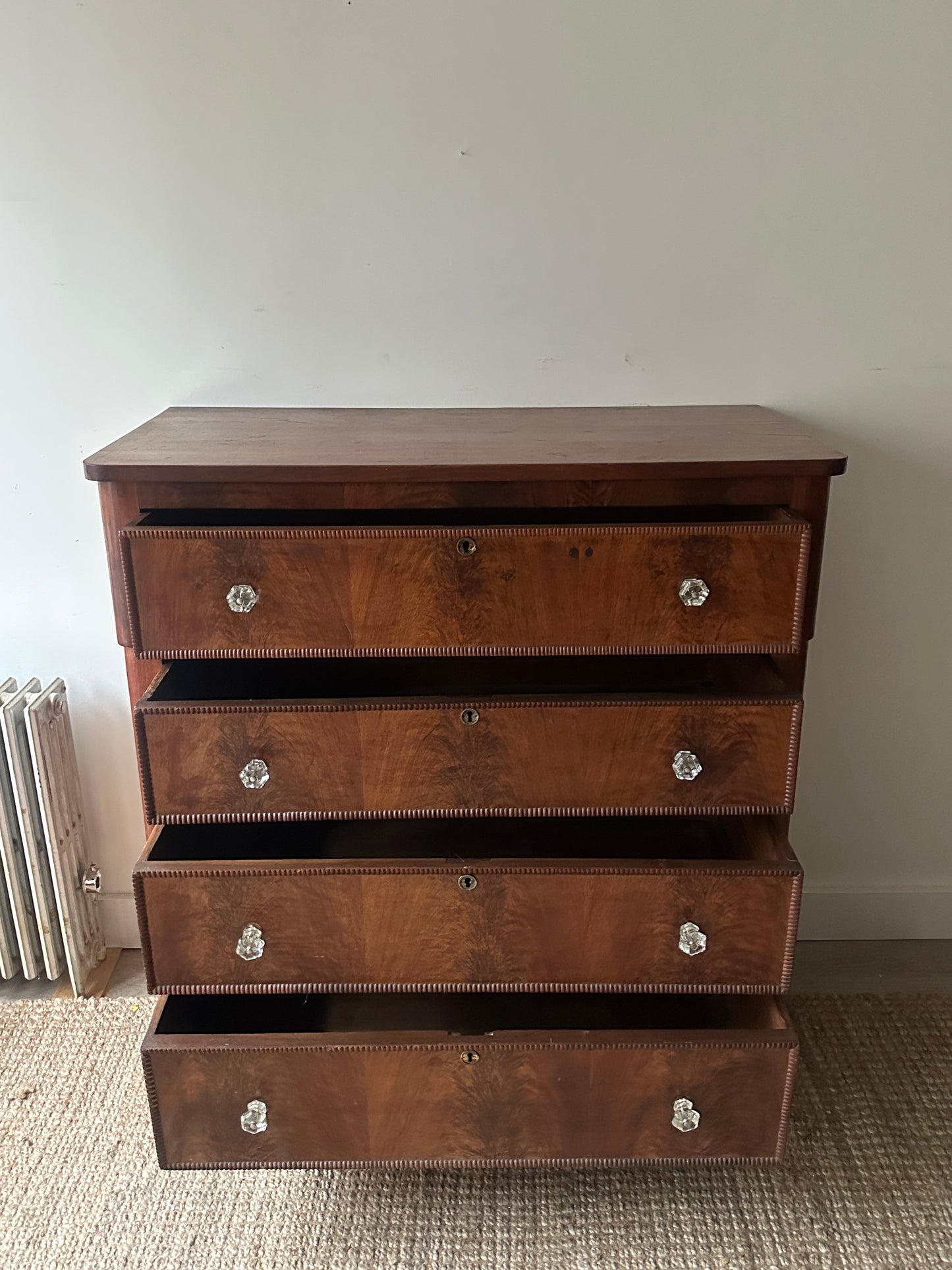 Walnut empire dresser