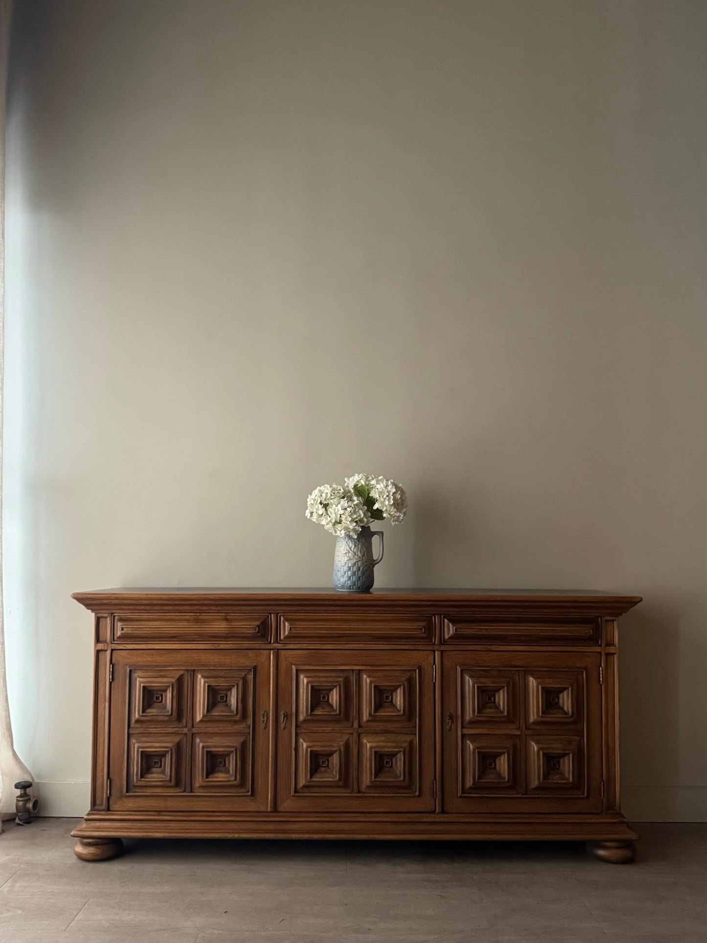 Oak carved sideboard