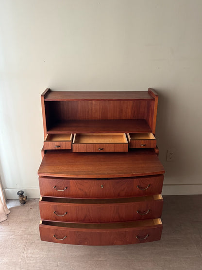 Danish teak secretary desk