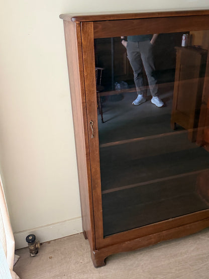 Pine display cabinet