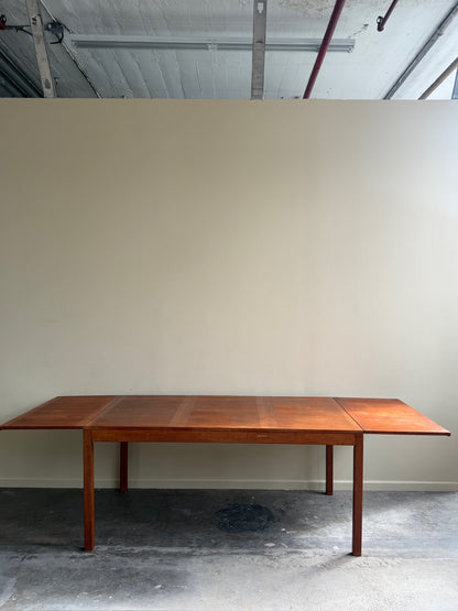 Danish teak dining table with extensions