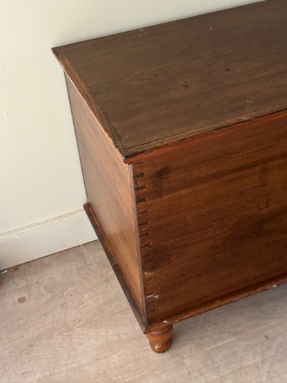 Dark pine chest