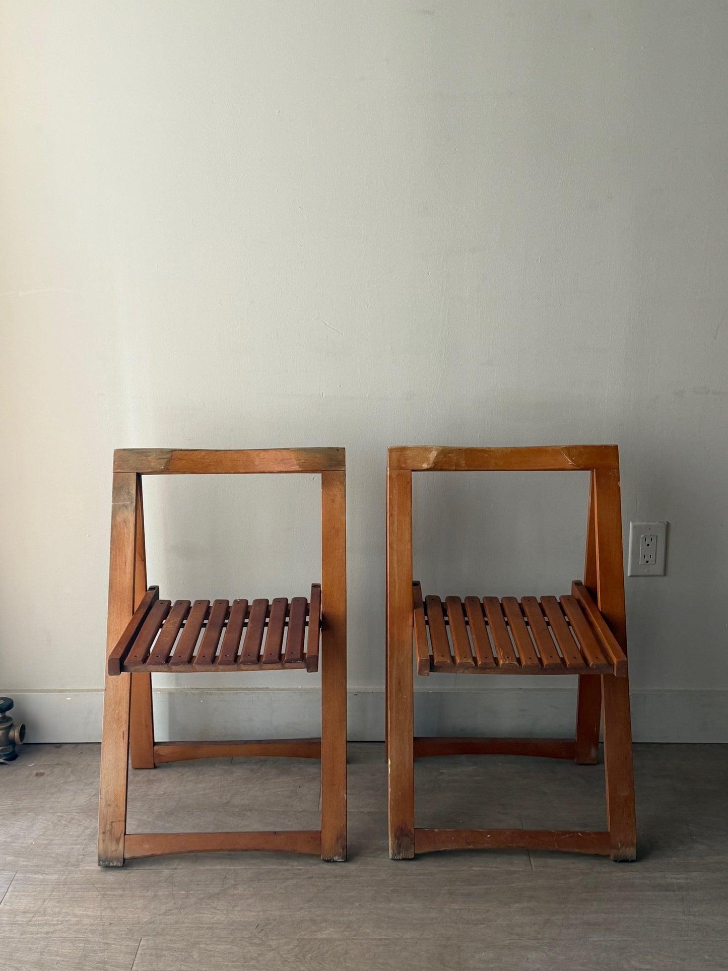 Pair of folding chairs