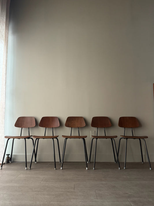 Ab Schaub “Tripas” Swedish teak chairs. Sold individually.