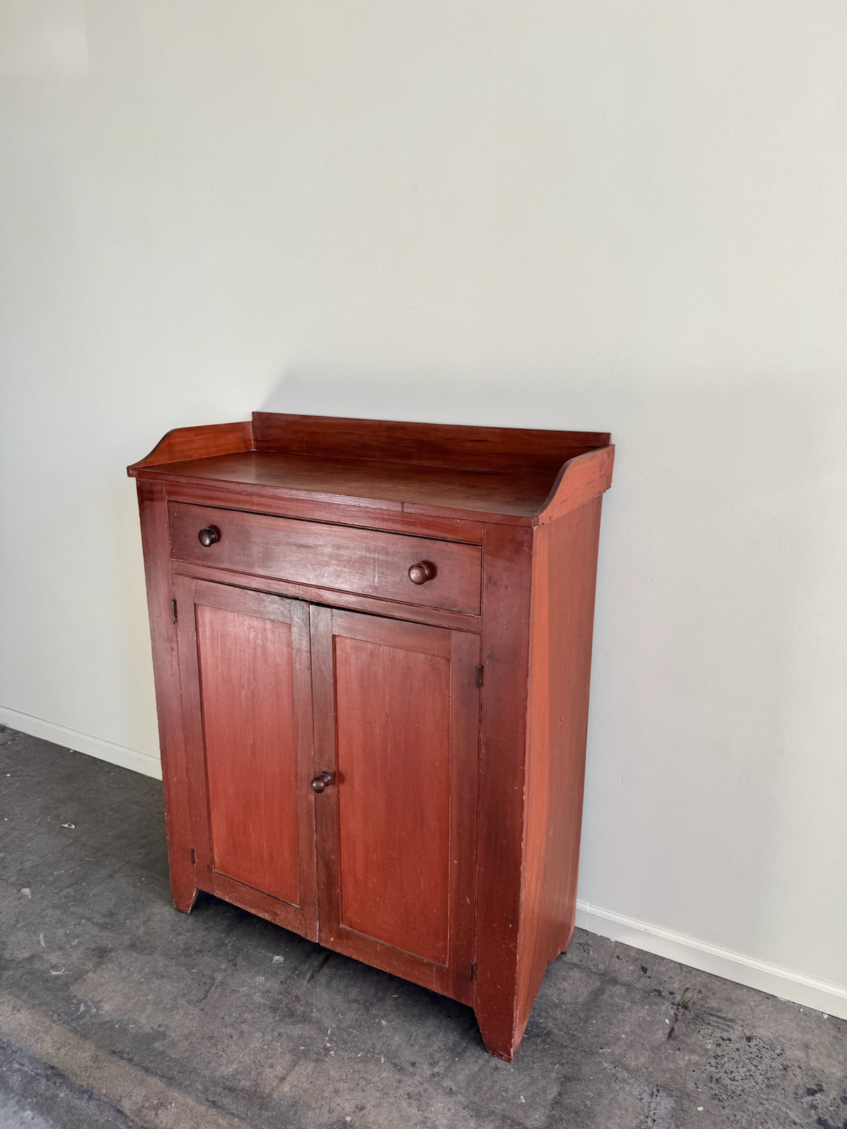 Mid-Atlantic Federal pine jelly cupboard
