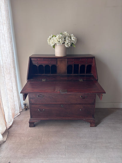 English mahogany secretary desk