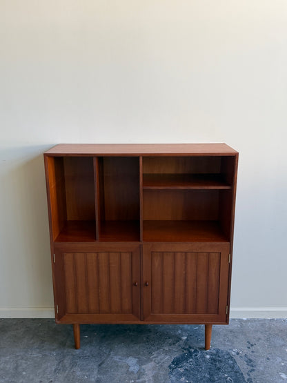 Danish teak bookcase cabinet