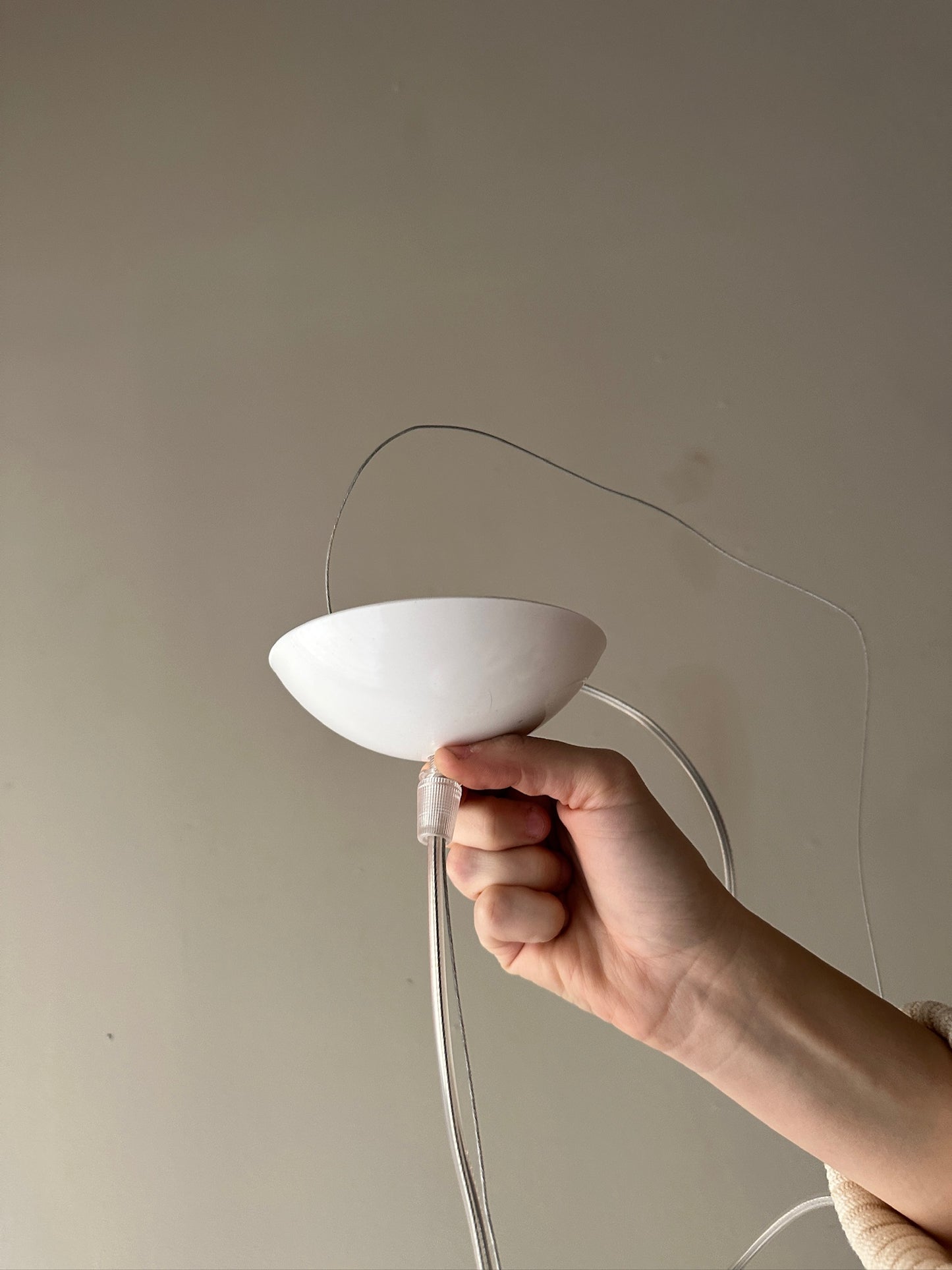 Scandinavian acrylic globe pendant light