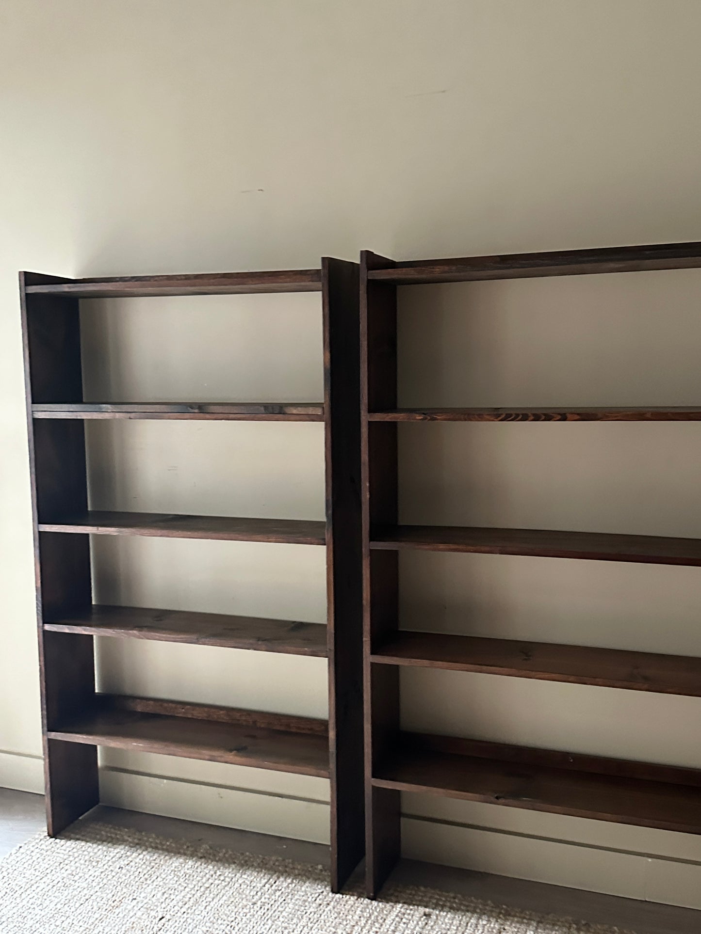 Pine shelves. Sold separately.