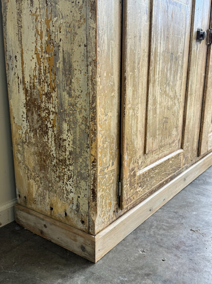 Painted pine cupboard