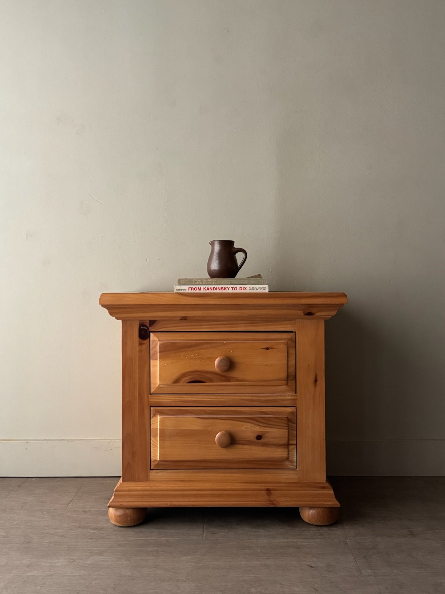 Broyhill pine nightstand