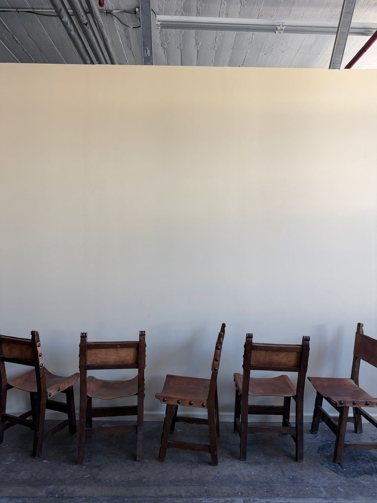Navarro Argudo Oak and Leather dining chairs (sold individually)