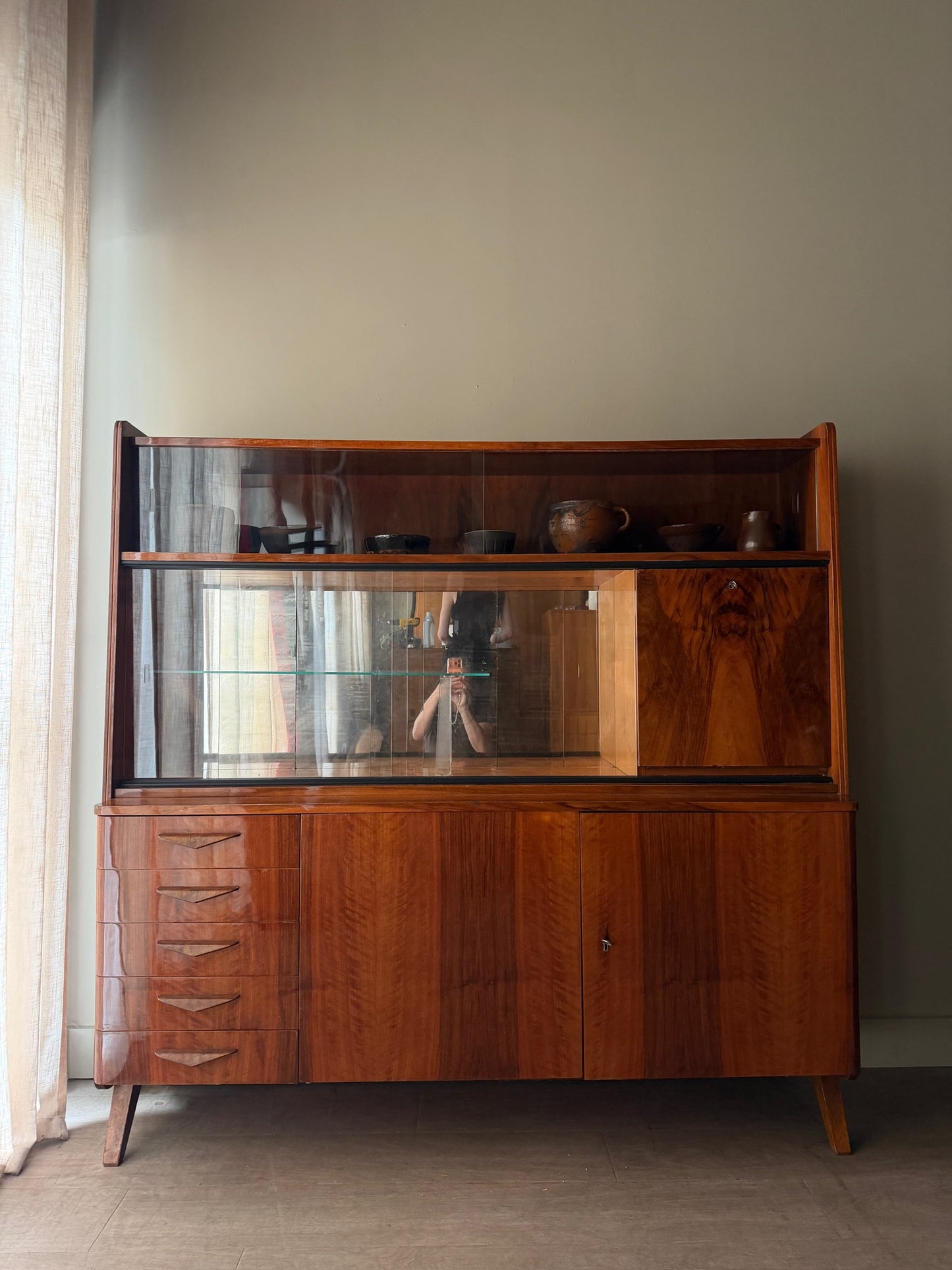 Novy Domov Czech walnut sideboard