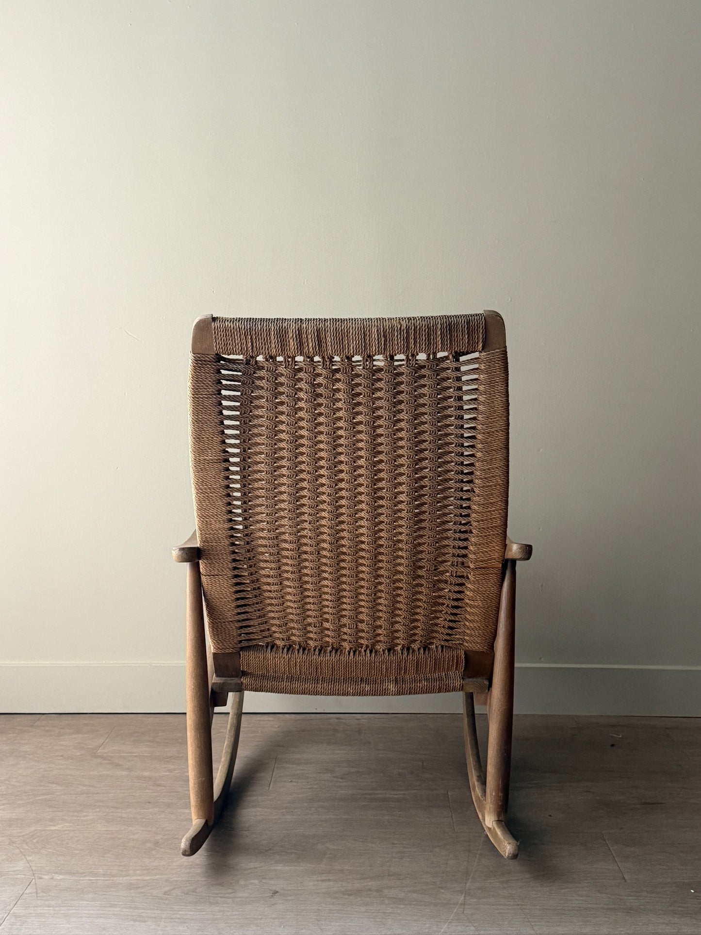Hans Wegner twisted cord rocking chair