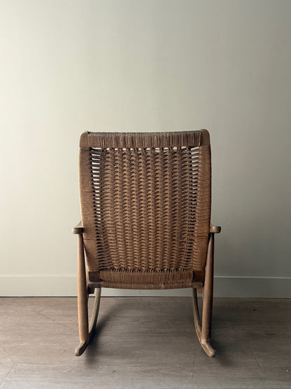 Hans Wegner twisted cord rocking chair