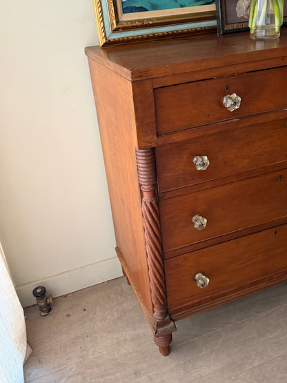 Pennsylvania Sheraton walnut dresser