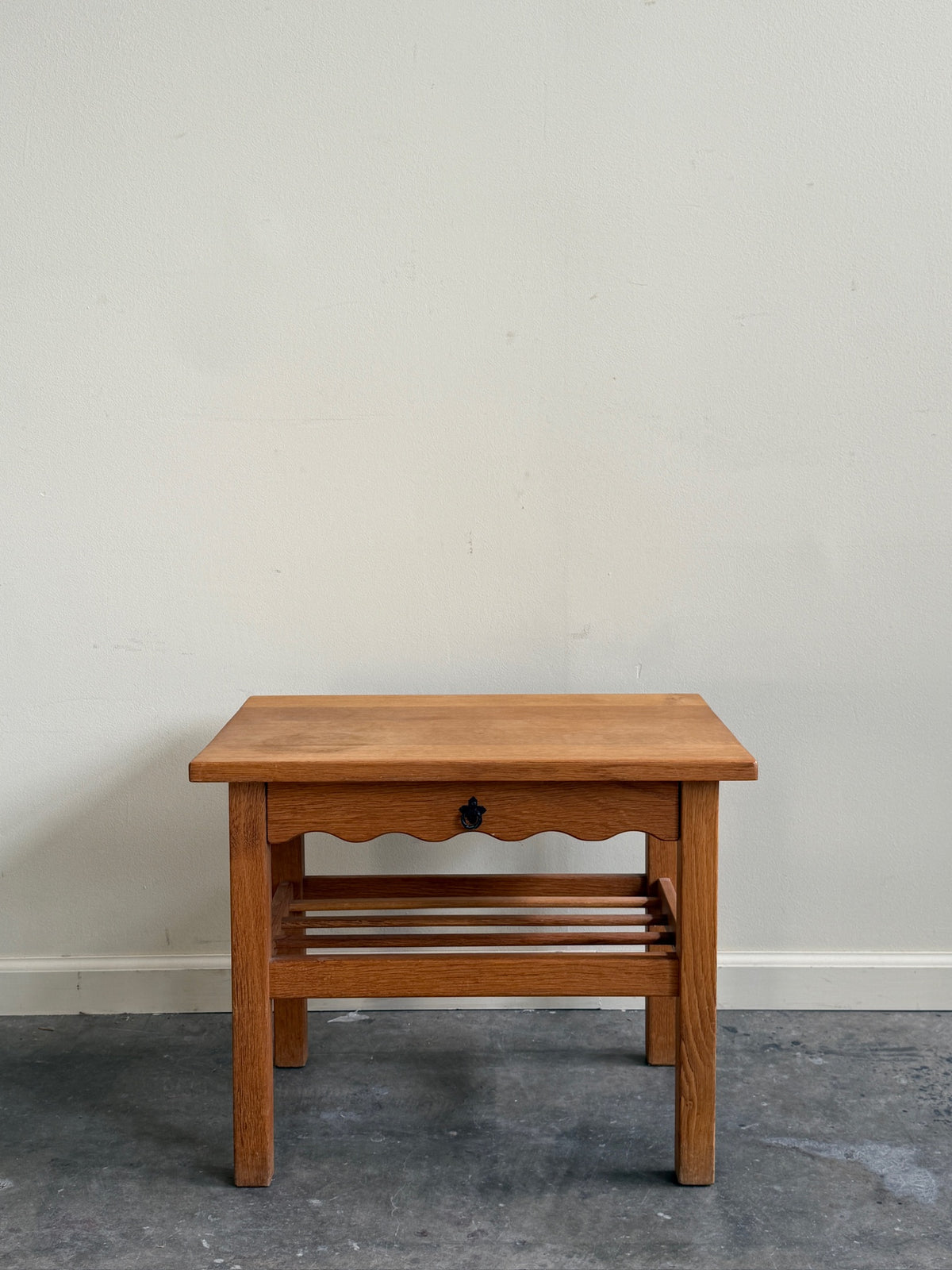 Danish oak side table