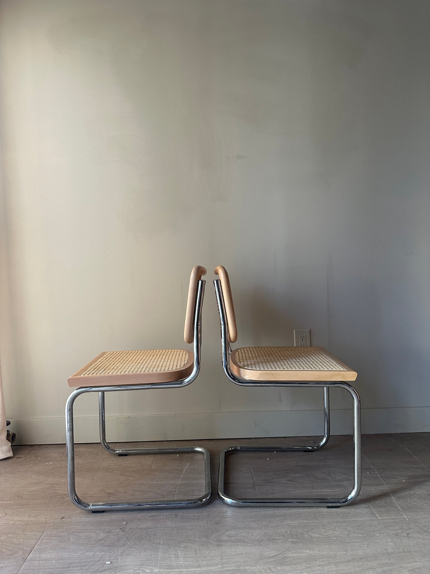 Pair of cesca chairs. Set of 2.